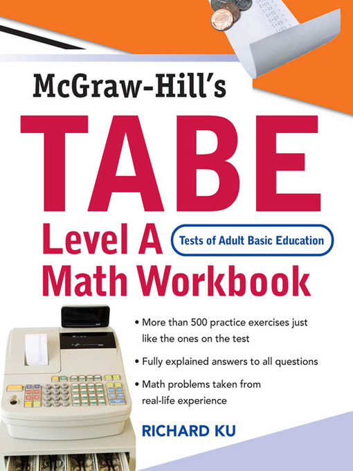 Title details for TABE (Test of Adult Basic Education) Level A Math Workbook by Richard Ku - Available